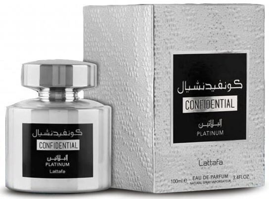 Парфюмированная вода, 100 мл Lattafa, Perfumes Confidential Platinum, Lattafa Perfumes
Парфюмированная вода, 100 мл Lattafa, Perfumes Confidential Platinum, Lattafa Perfumes