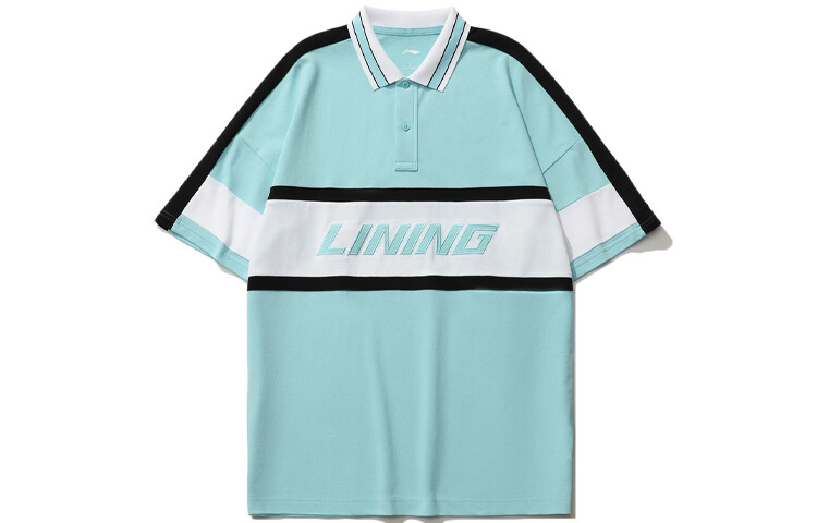 Спортивная модная коллекция поло мужская прозрачно-синяя рубашка Lining, голубой
Спортивная модная коллекция поло мужская прозрачно-синяя рубашка Lining, голубой