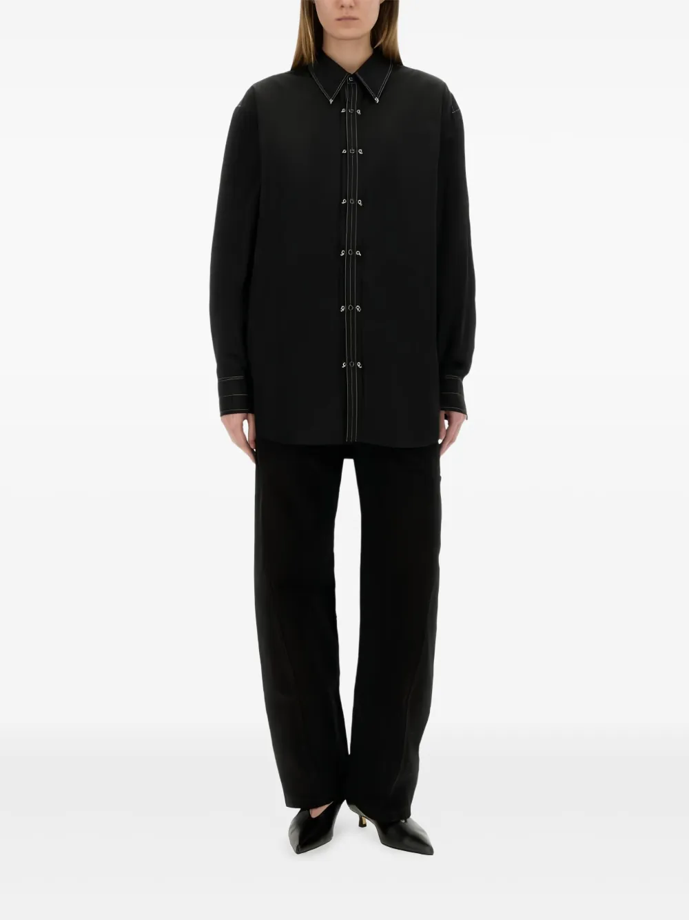 Брюки с поясом Lemaire, черный
Брюки с поясом Lemaire, черный