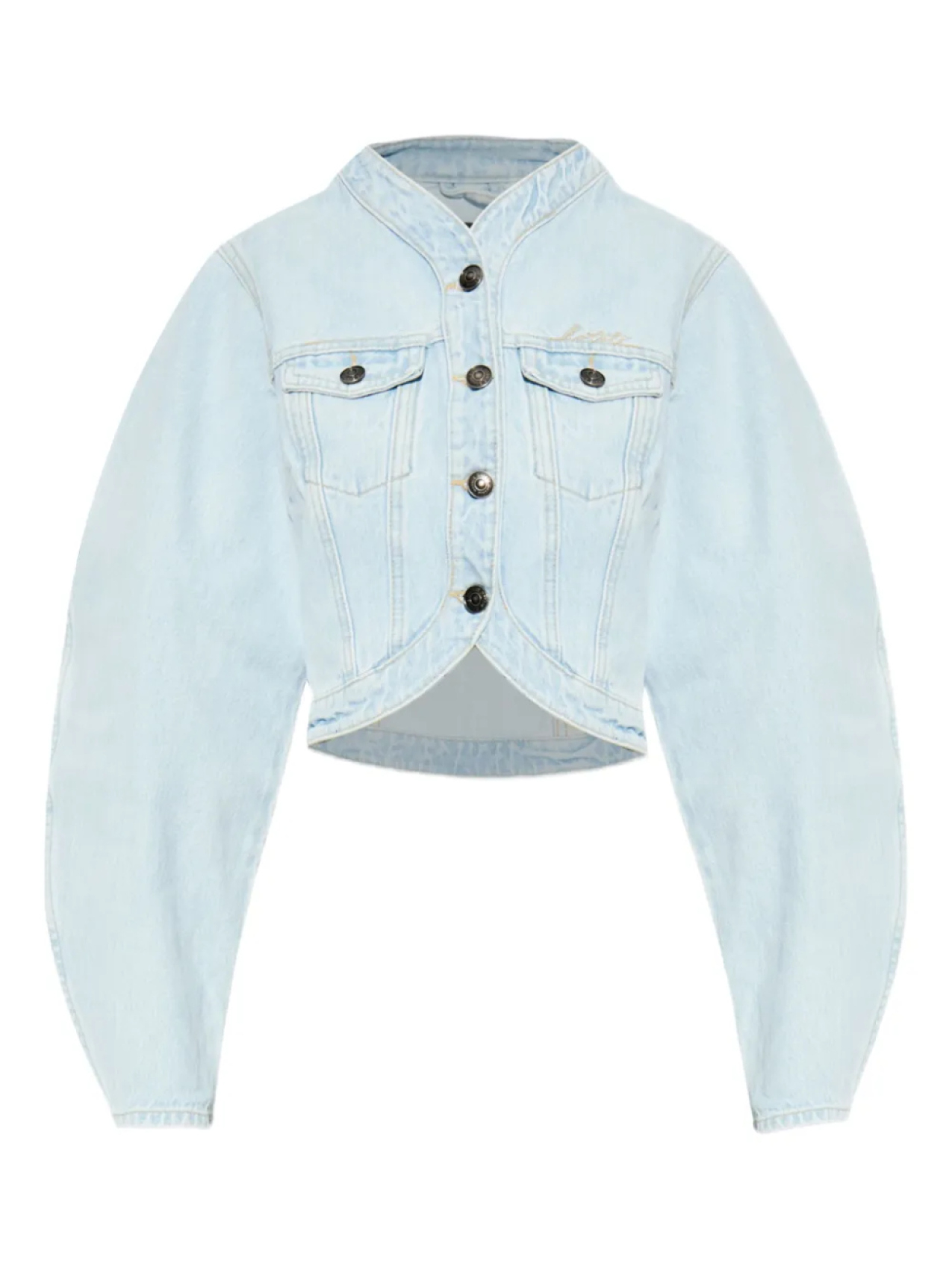 Укороченная джинсовая куртка ROTATE BIRGER CHRISTENSEN, синий 
Укороченная джинсовая куртка ROTATE BIRGER CHRISTENSEN, синий