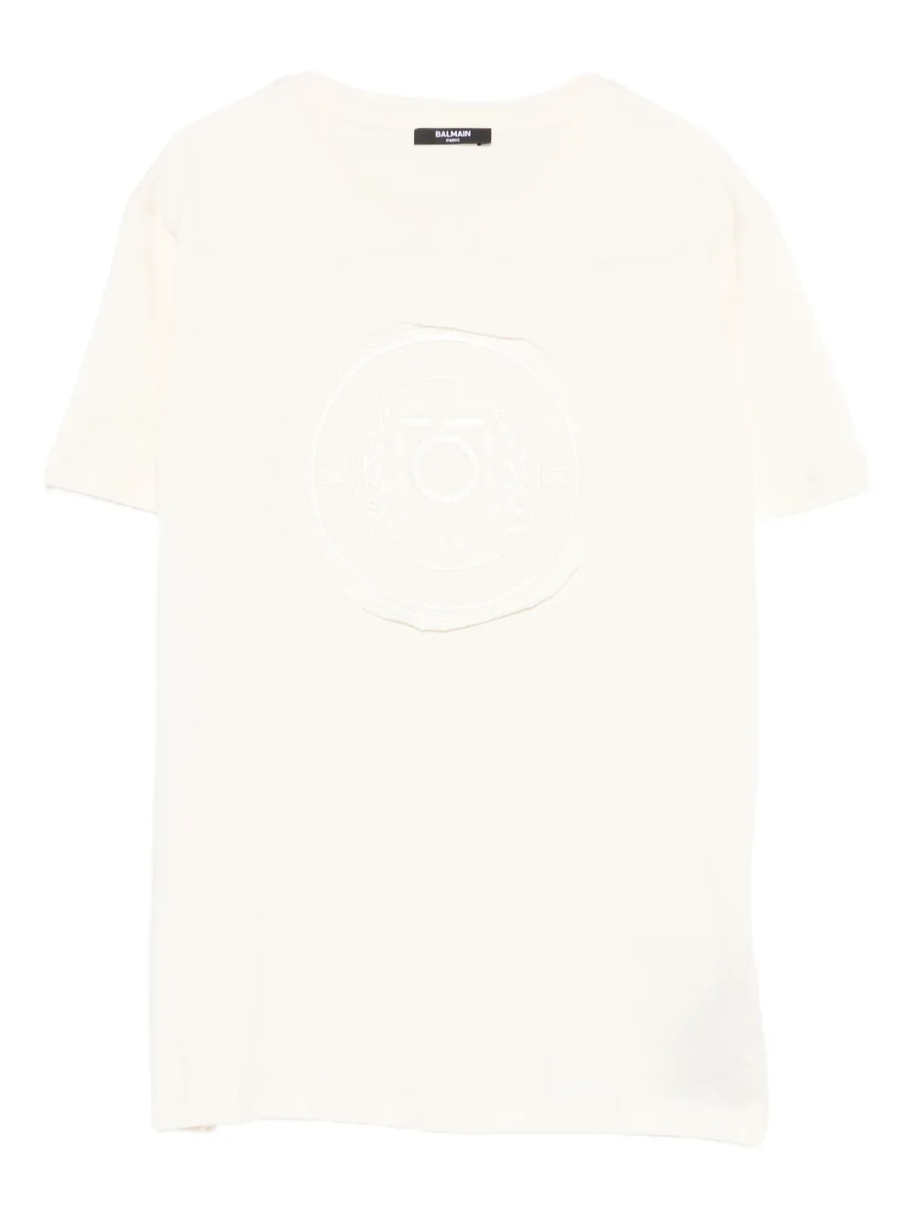 Футболка с нашивкой-логотипом Balmain Kids, белый 
Футболка с нашивкой-логотипом Balmain Kids, белый