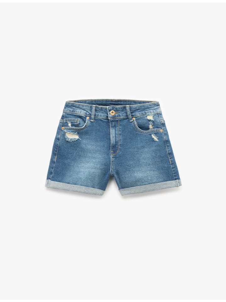 KOTON Короткие шорты темно-синего цвета
KOTON Короткие шорты темно-синего цвета