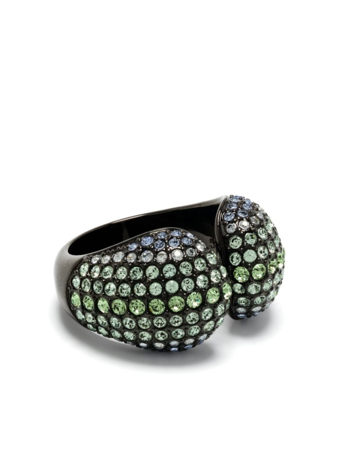 Кольцо Sublima с кристаллами Swarovski, черный