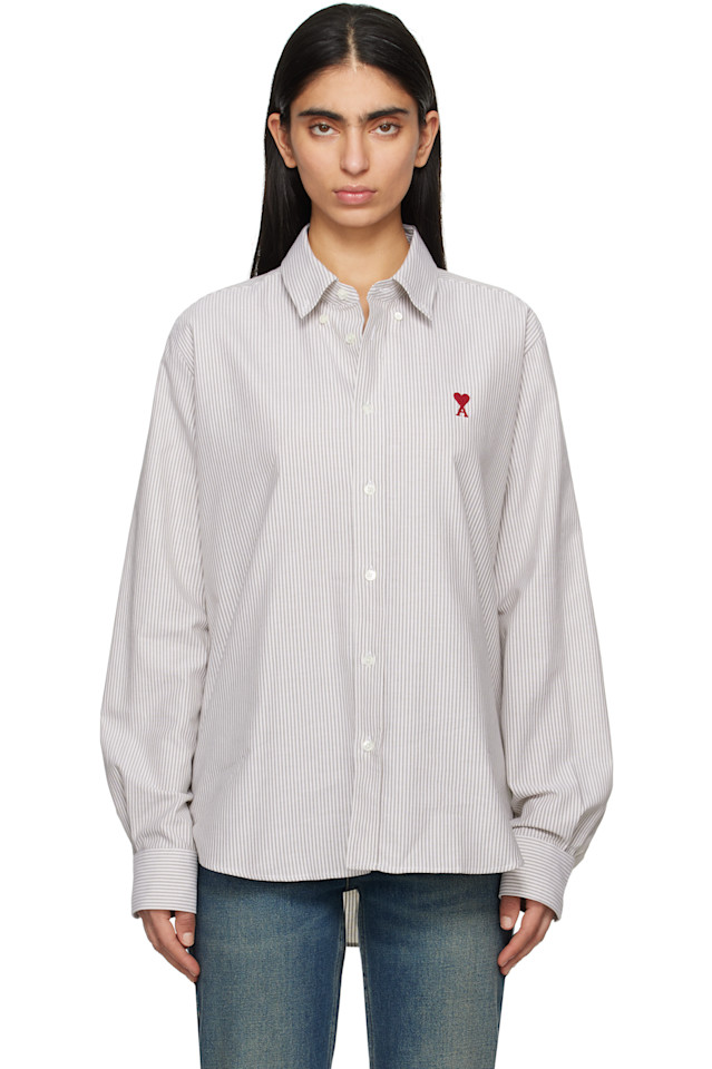 Хлопковая рубашка на пуговицах ami de coeur Ami Paris, мультиколор
Хлопковая рубашка на пуговицах ami de coeur Ami Paris, мультиколор