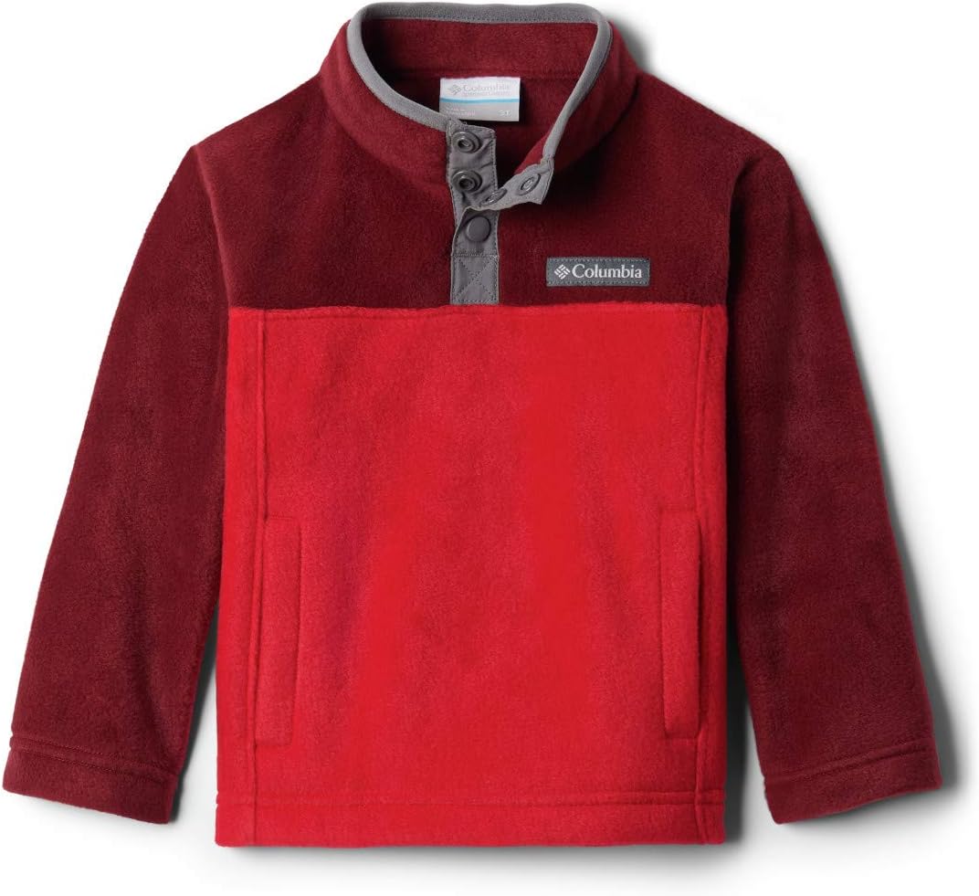 Columbia unisex-child Steens Mtn 1/4 Snap Fleece Pull-over, Mountain Red/Red Jasper
Columbia unisex-child Steens Mtn 1/4 Snap Fleece Pull-over, Mountain Red/Red Jasper