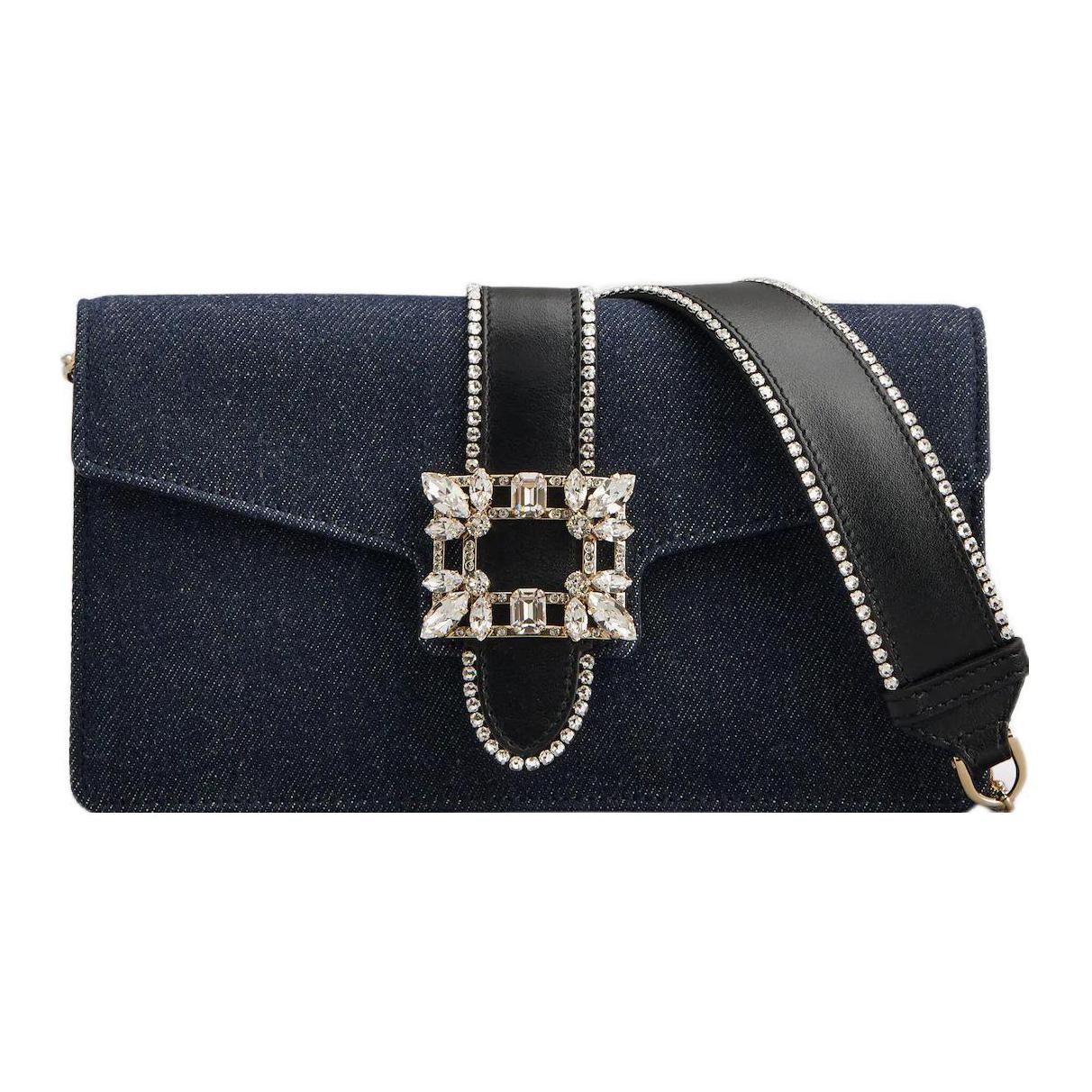 Roger Vivier Кожаная джинсовая сумка-клатч через плечо с одним ремнем Women's Blue
Roger Vivier Кожаная джинсовая сумка-клатч через плечо с одним ремнем Women's Blue