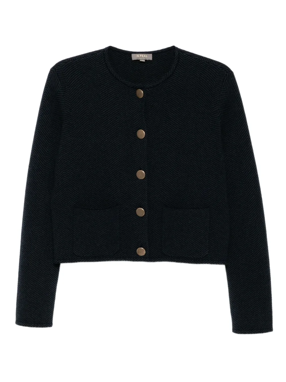 Жаккардовый свитер N.Peal, синий
Жаккардовый свитер N.Peal, синий