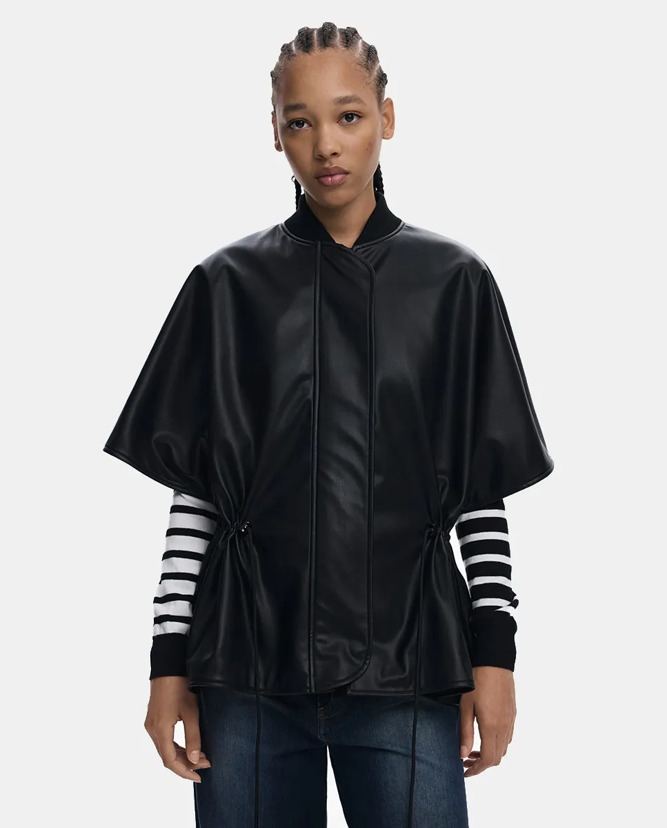 Пончо с эффектом кожи с рельефной отделкой Desigual, бежевый
Пончо с эффектом кожи с рельефной отделкой Desigual, бежевый