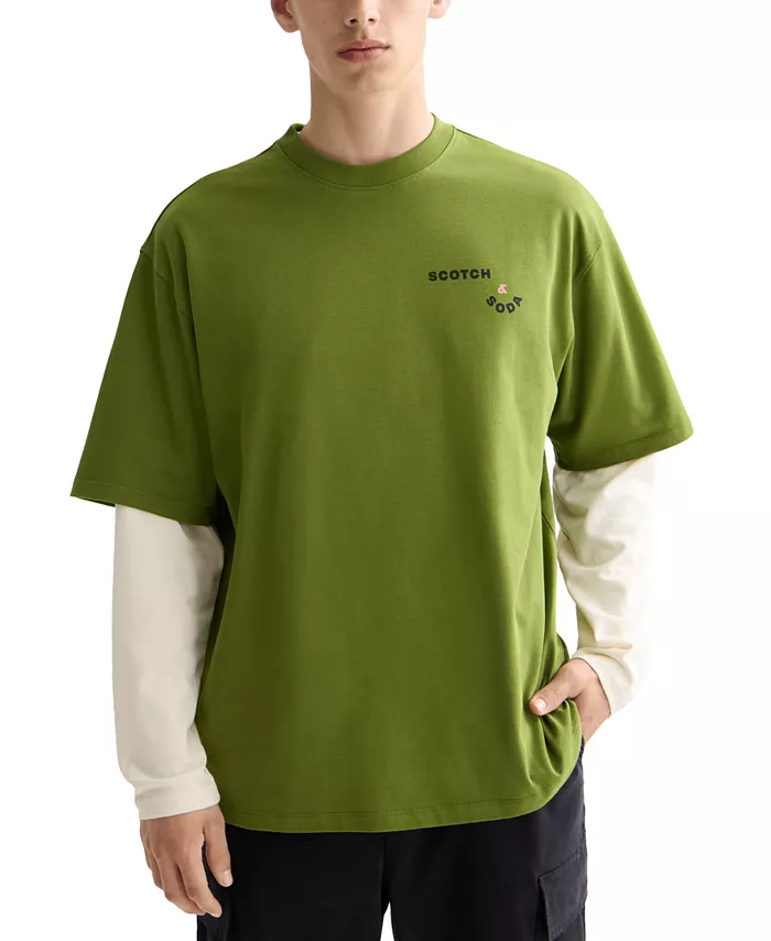 Мужская футболка с принтом Relaxed Fit с короткими рукавами Scotch & Soda, зеленый
Мужская футболка с принтом Relaxed Fit с короткими рукавами Scotch & Soda, зеленый