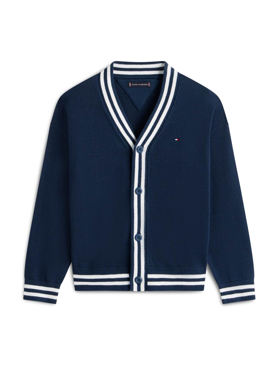 TOMMY HILFIGER Кардиган 'VARSITY' в темно-синем цвете
TOMMY HILFIGER Кардиган 'VARSITY' в темно-синем цвете