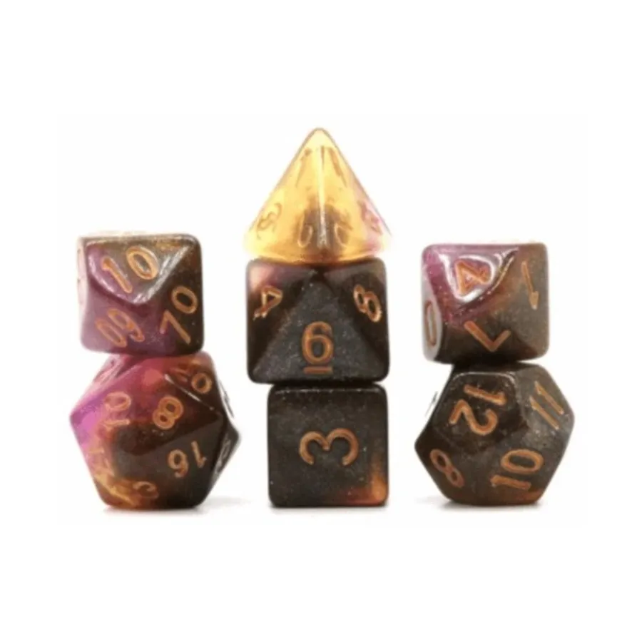 Набор Poly — Неизвестная туманность с золотом (7), Dice Sets - Resin/Acrylic - Rainbow & Multi-Colored (Foam Brain Games)
Набор Poly — Неизвестная туманность с золотом (7), Dice Sets - Resin/Acrylic - Rainbow & Multi-Colored (Foam Brain Games)