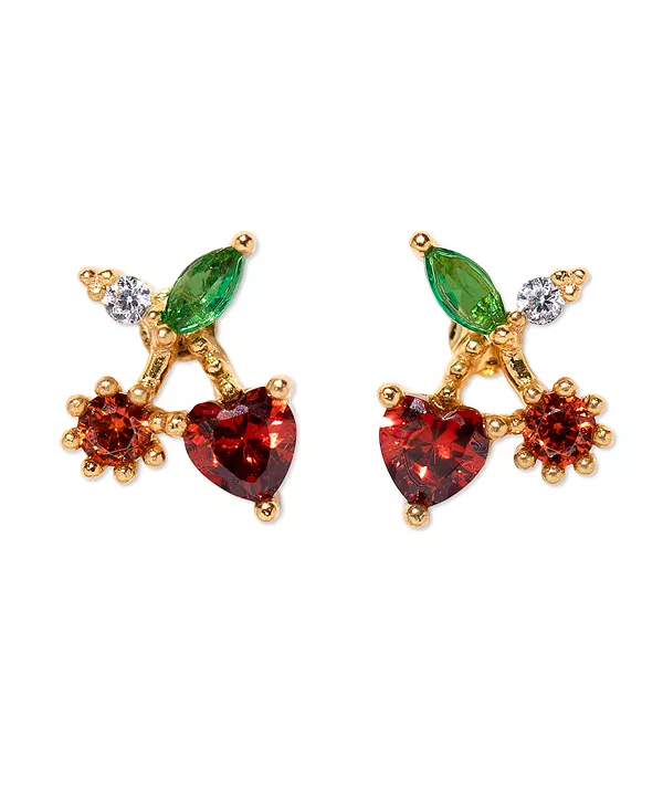 Позолоченные хрустальные вишневые серьги-гвоздики Girls Crew, gold
Позолоченные хрустальные вишневые серьги-гвоздики Girls Crew, gold