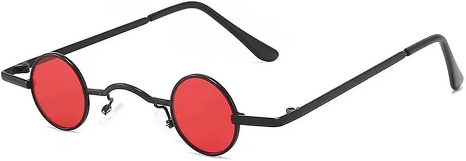 Солнцезащитные очки в стиле панк, классические маленькие круглые солнцезащитные очки для женщин, широкая переносица, металлическая оправа, черные линзы, очки для вождения WNCKSQ, Black-red
Солнцезащитные очки в стиле панк, классические маленькие круглые солнцезащитные очки для женщин, широкая переносица, металлическая оправа, черные линзы, очки для вождения WNCKSQ, Black-red