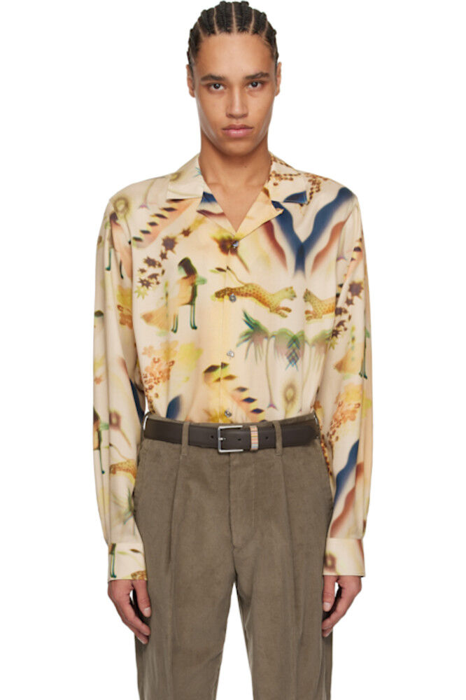 Бежевая рубашка с принтом Люмьер Paul Smith
Бежевая рубашка с принтом Люмьер Paul Smith