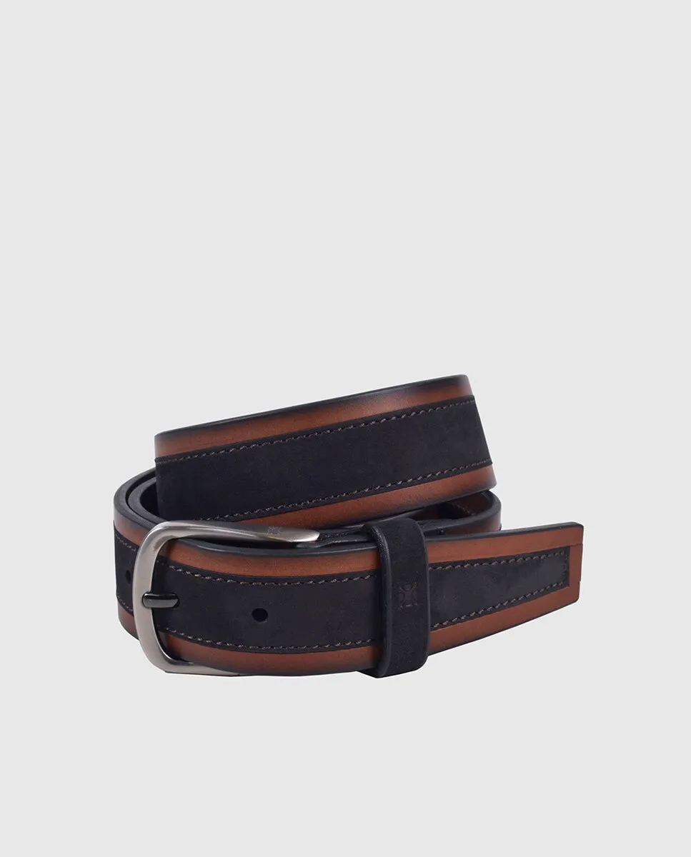 Ремень из воловьей кожи и нубука Olimpo, цвет Cuero
Ремень из воловьей кожи и нубука Olimpo, цвет Cuero