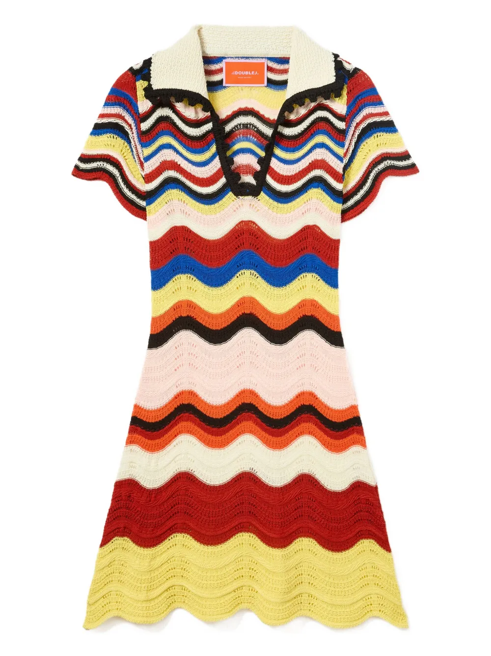 Платье мини с узором шеврон La DoubleJ, розовый
Платье мини с узором шеврон La DoubleJ, розовый