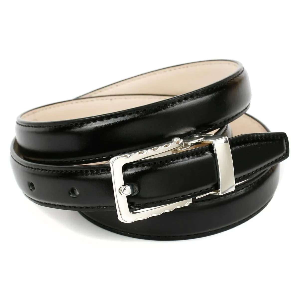 Ремень кожаный Anthoni Crown, узкий, из лакированной кожи, черный
Ремень кожаный Anthoni Crown, узкий, из лакированной кожи, черный