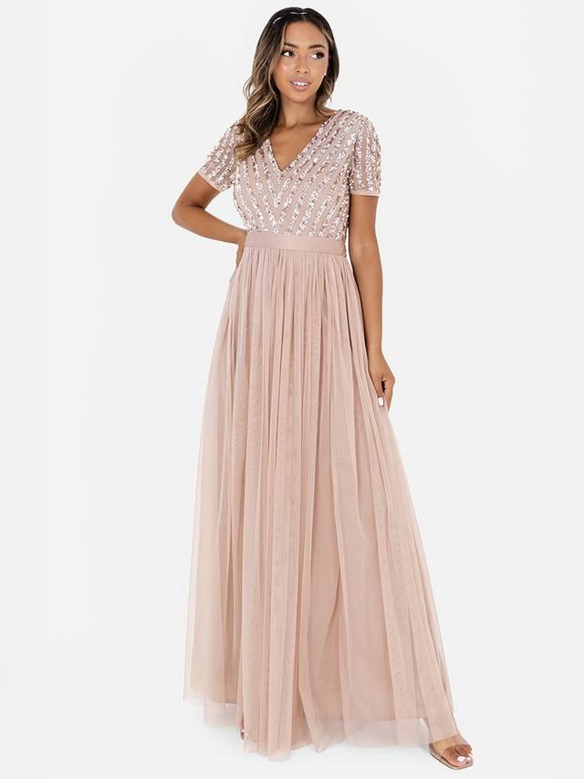 Макси-платье с поясом-кушаком Maya Deluxe, цвет Taupe Blush 
Макси-платье с поясом-кушаком Maya Deluxe, цвет Taupe Blush