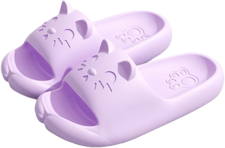 Женские и мужские шлепанцы с милым мультяшным дизайном Rungion, быстро сохнущие, для ванной, с противоскользящей подошвой, домашние тапочки-подушки, пурпурный
Женские и мужские шлепанцы с милым мультяшным дизайном Rungion, быстро сохнущие, для ванной, с противоскользящей подошвой, домашние тапочки-подушки, пурпурный