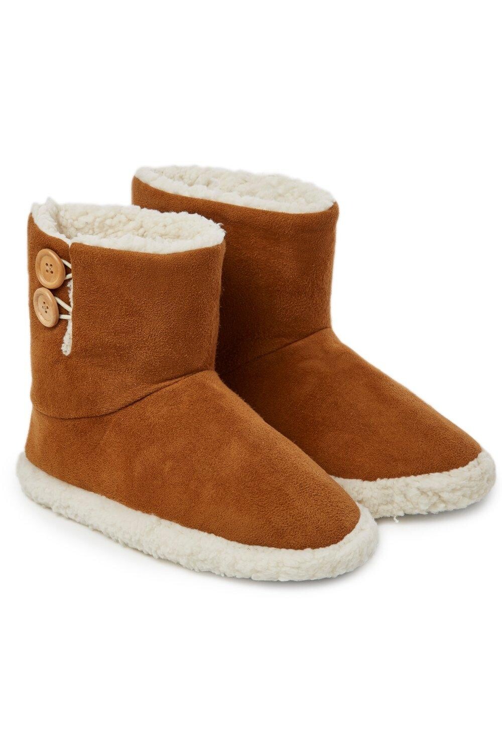 Тапочки на пуговицах Dunlop, коричневый
Тапочки на пуговицах Dunlop, коричневый