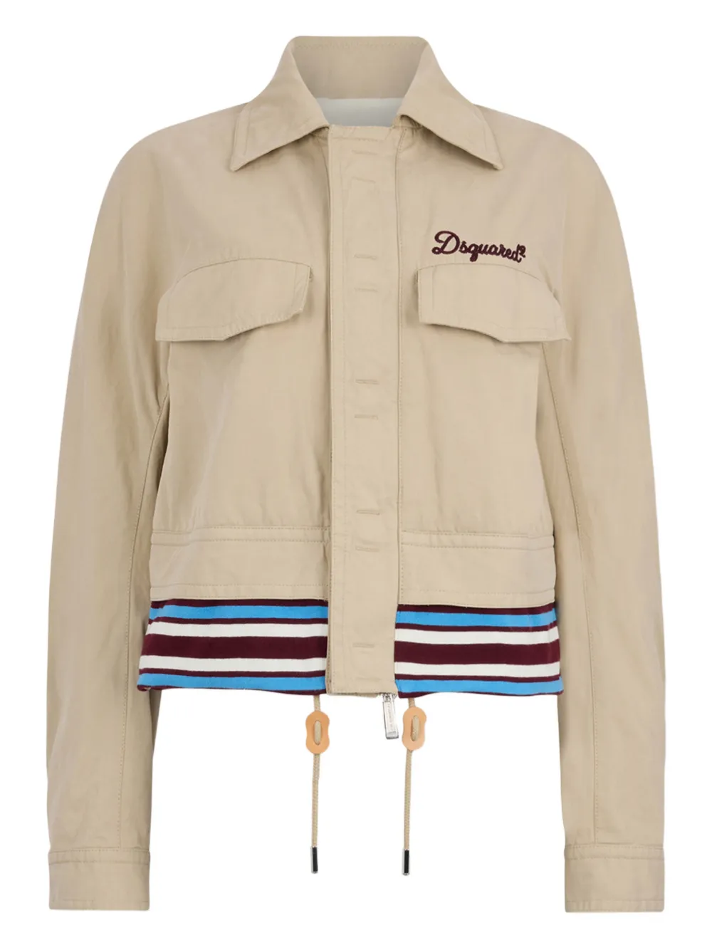 Куртка с полосками и логотипом Dsquared2, нейтральный
Куртка с полосками и логотипом Dsquared2, нейтральный