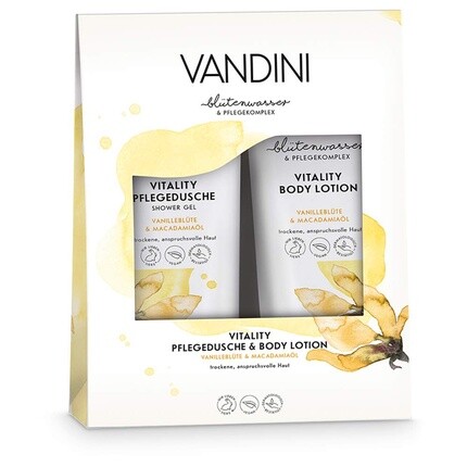 Подарочный набор Vitality Wellness для женщин с лосьоном для тела и гелем для душа, Vandini
Подарочный набор Vitality Wellness для женщин с лосьоном для тела и гелем для душа, Vandini
