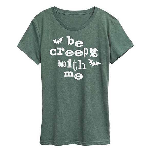 Женская футболка с принтом "Be Creepy With Me" Unbranded, Heather Green, Зеленый, Женская футболка с принтом "Be Creepy With Me" Unbranded, Heather Green
Женская футболка с принтом "Be Creepy With Me" Unbranded, Heather Green, Зеленый, Женская футболка с принтом "Be Creepy With Me" Unbranded, Heather Green