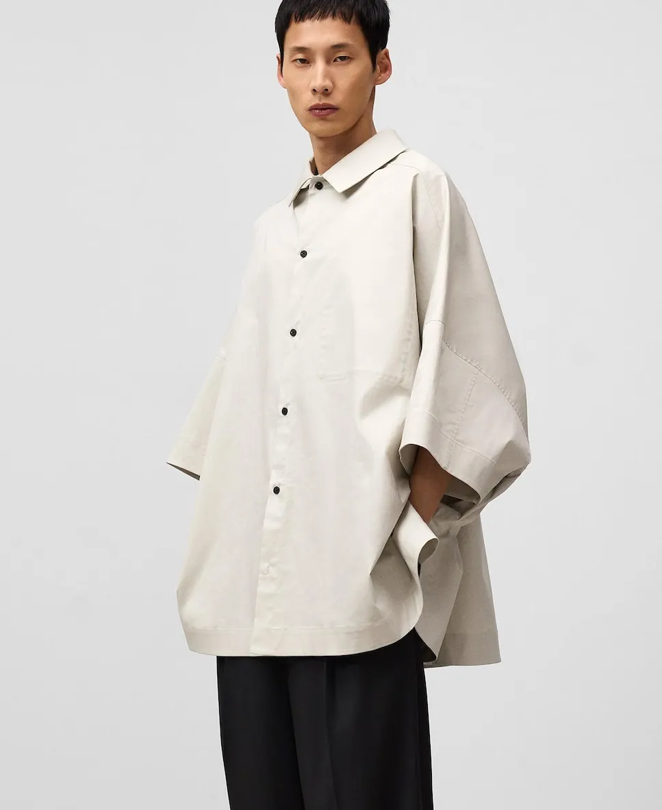 Мужская оверсайз хлопковая рубашка Adolfo Dominguez, светло-серый
Мужская оверсайз хлопковая рубашка Adolfo Dominguez, светло-серый