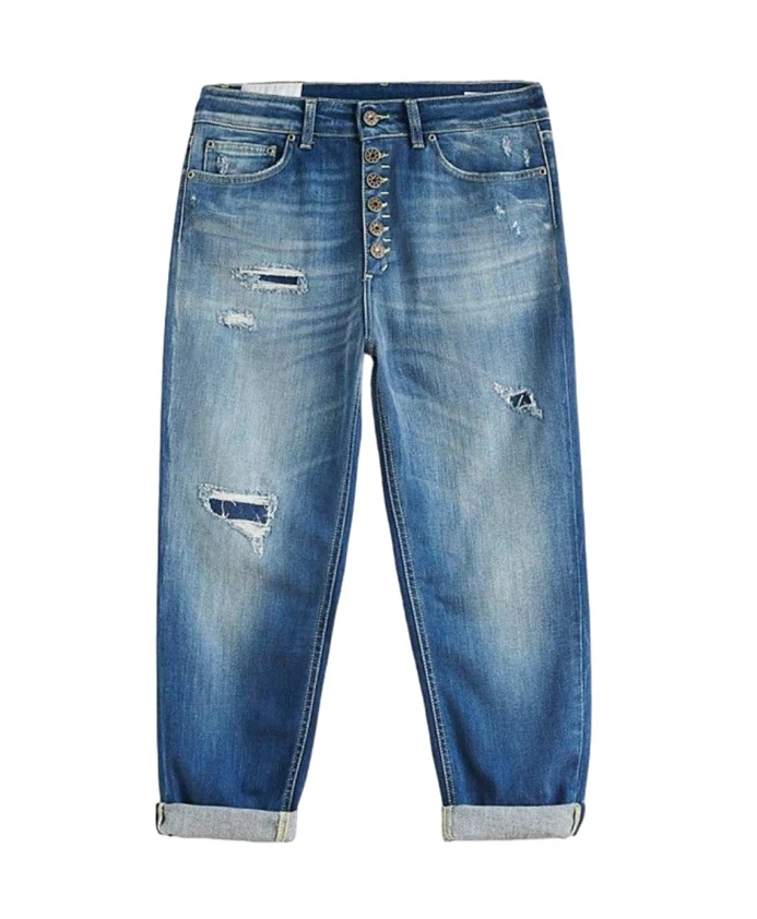 Джинсы свободного покроя с пуговицей украшением Dondup, синий
Джинсы свободного покроя с пуговицей украшением Dondup, синий