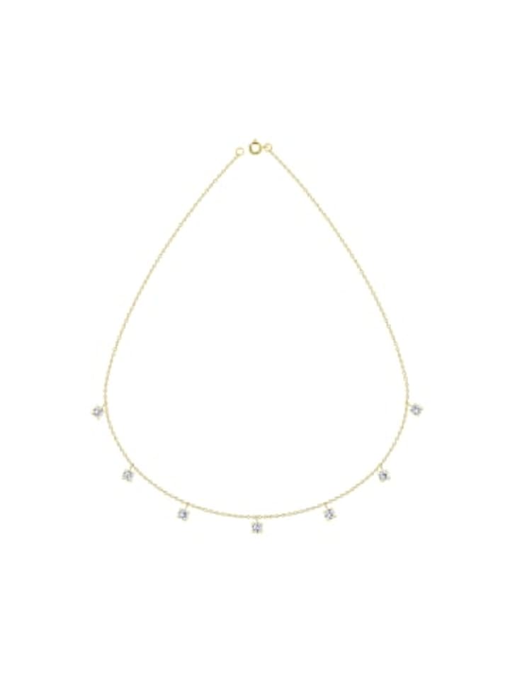 Alexander York Колье с цирконием в золоте, изготовленное из серебра 925 пробы в золотом исполнении
Alexander York Колье с цирконием в золоте, изготовленное из серебра 925 пробы в золотом исполнении