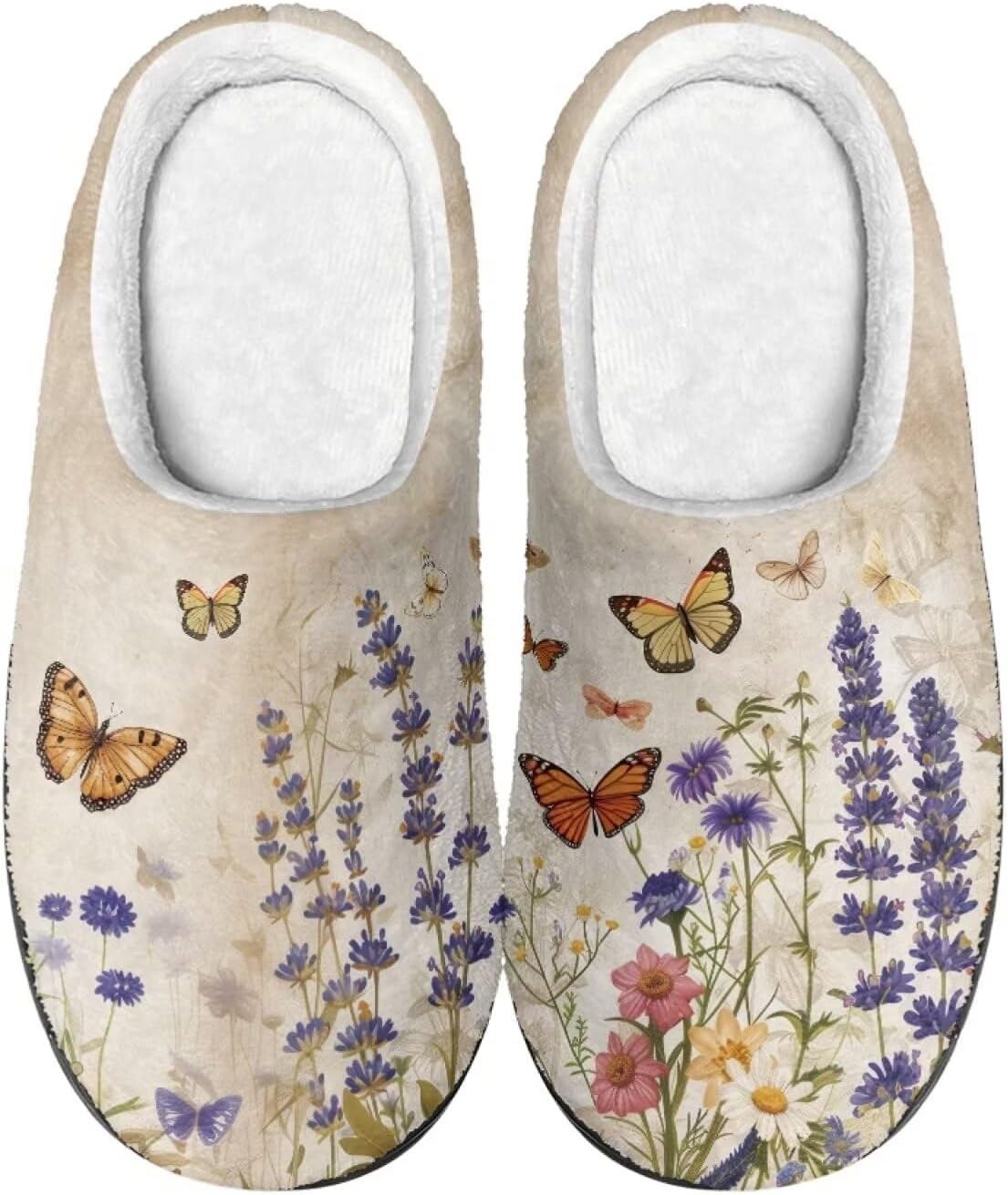 Унисекс фланелевые тапочки Howilath с принтом бабочек, теплые, дышащие, с противоскользящей подошвой для дома, Wild Butterfly Lavender
Унисекс фланелевые тапочки Howilath с принтом бабочек, теплые, дышащие, с противоскользящей подошвой для дома, Wild Butterfly Lavender