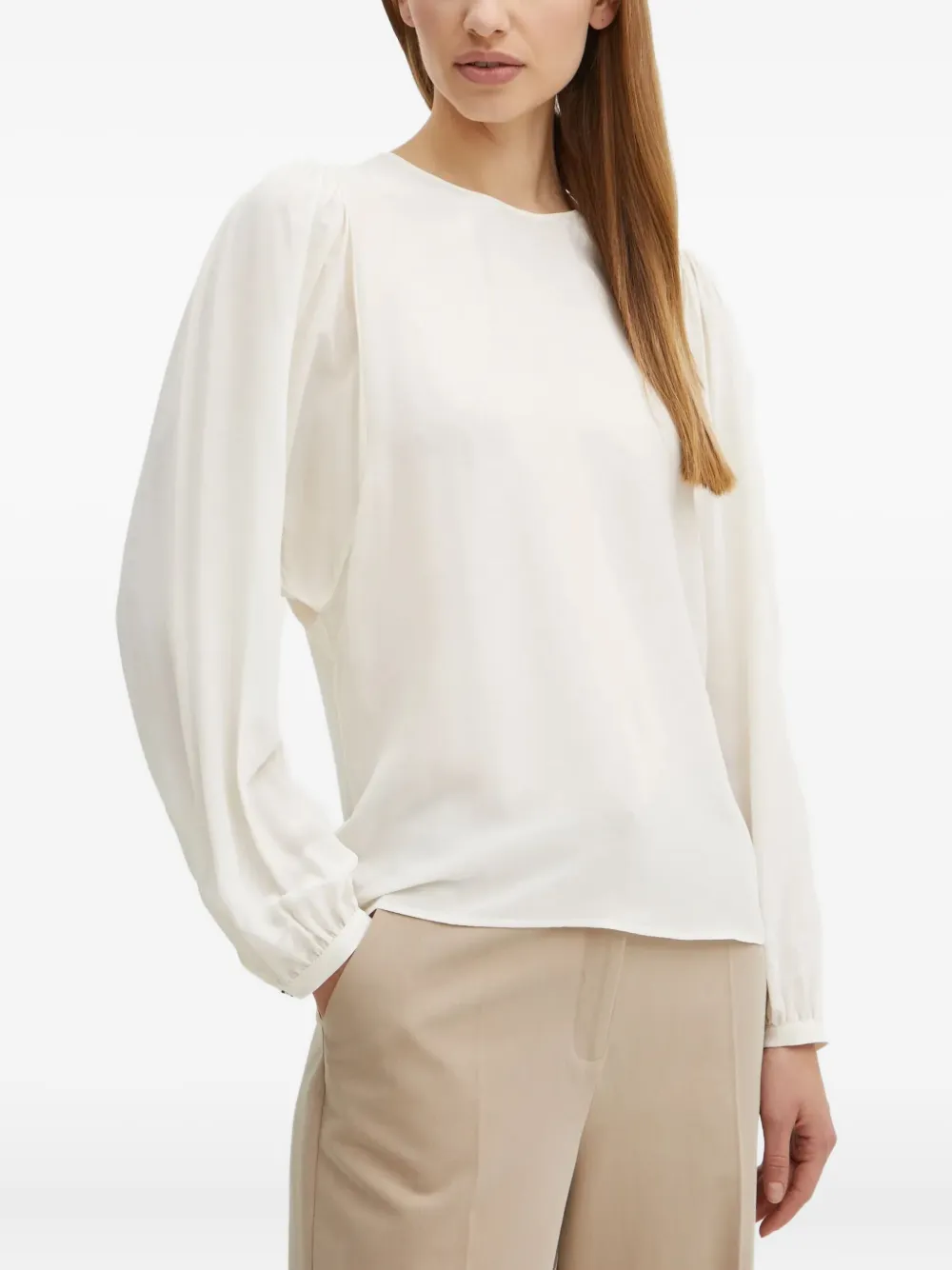 Блузка с объемными рукавами BOSS, нейтральный
Блузка с объемными рукавами BOSS, нейтральный