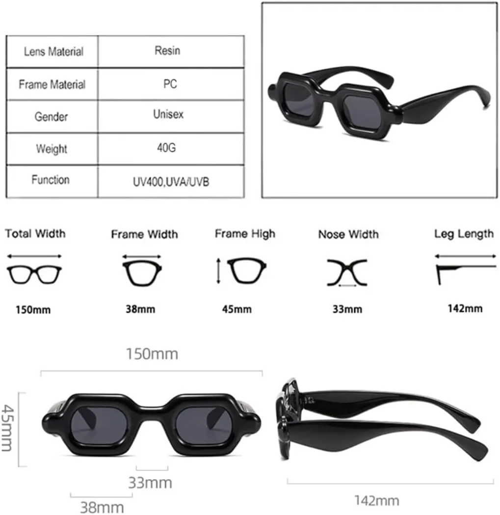 Ретро маленькие женские солнцезащитные очки, модные широкие мужские панк-очки с градиентным переходом цвета, защита от УФ-излучения UV400 VFDHN, Black Black
Ретро маленькие женские солнцезащитные очки, модные широкие мужские панк-очки с градиентным переходом цвета, защита от УФ-излучения UV400 VFDHN, Black Black