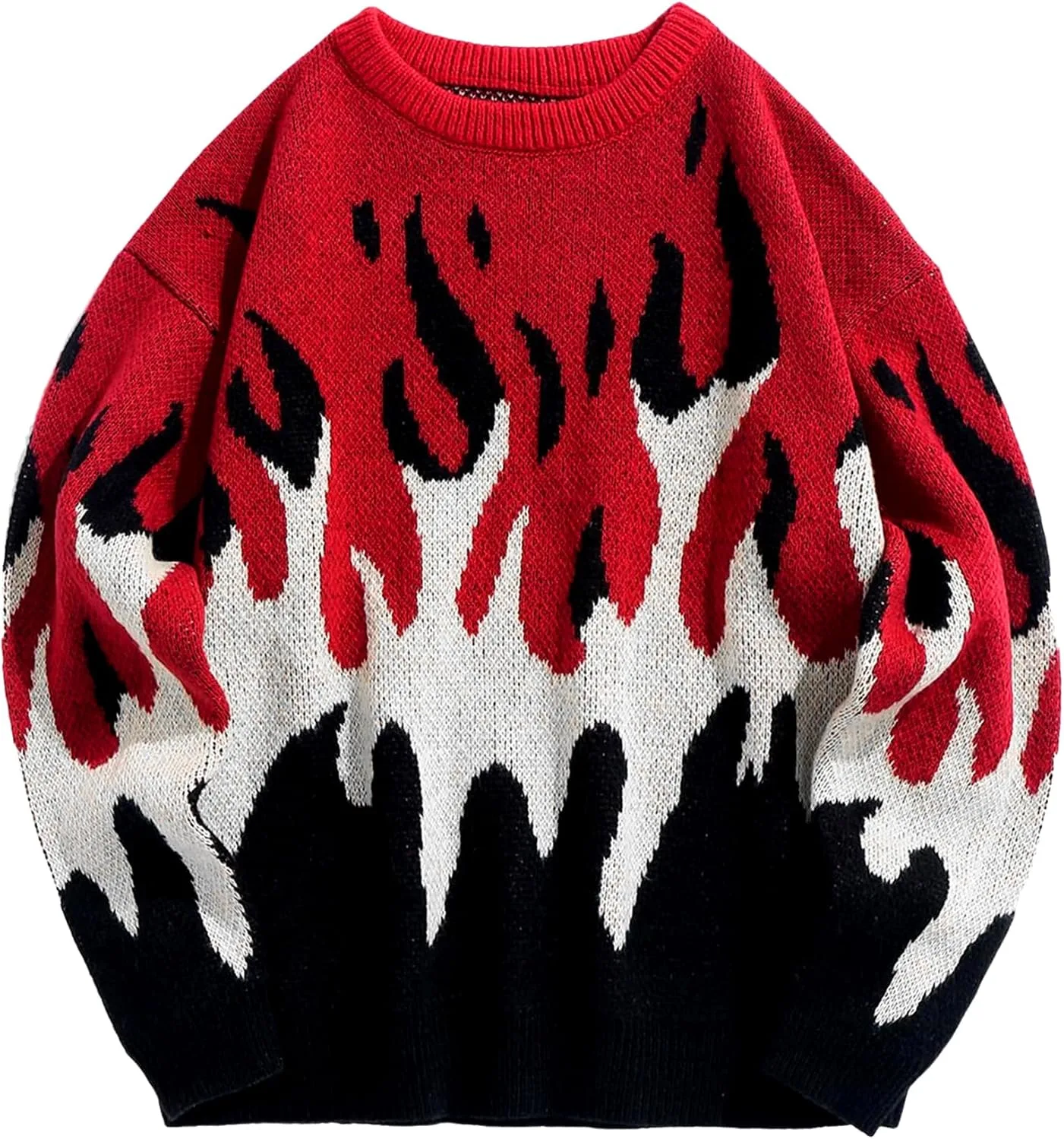 Свитер Yimoon мужской оверсайз с принтом flame
Свитер Yimoon мужской оверсайз с принтом flame