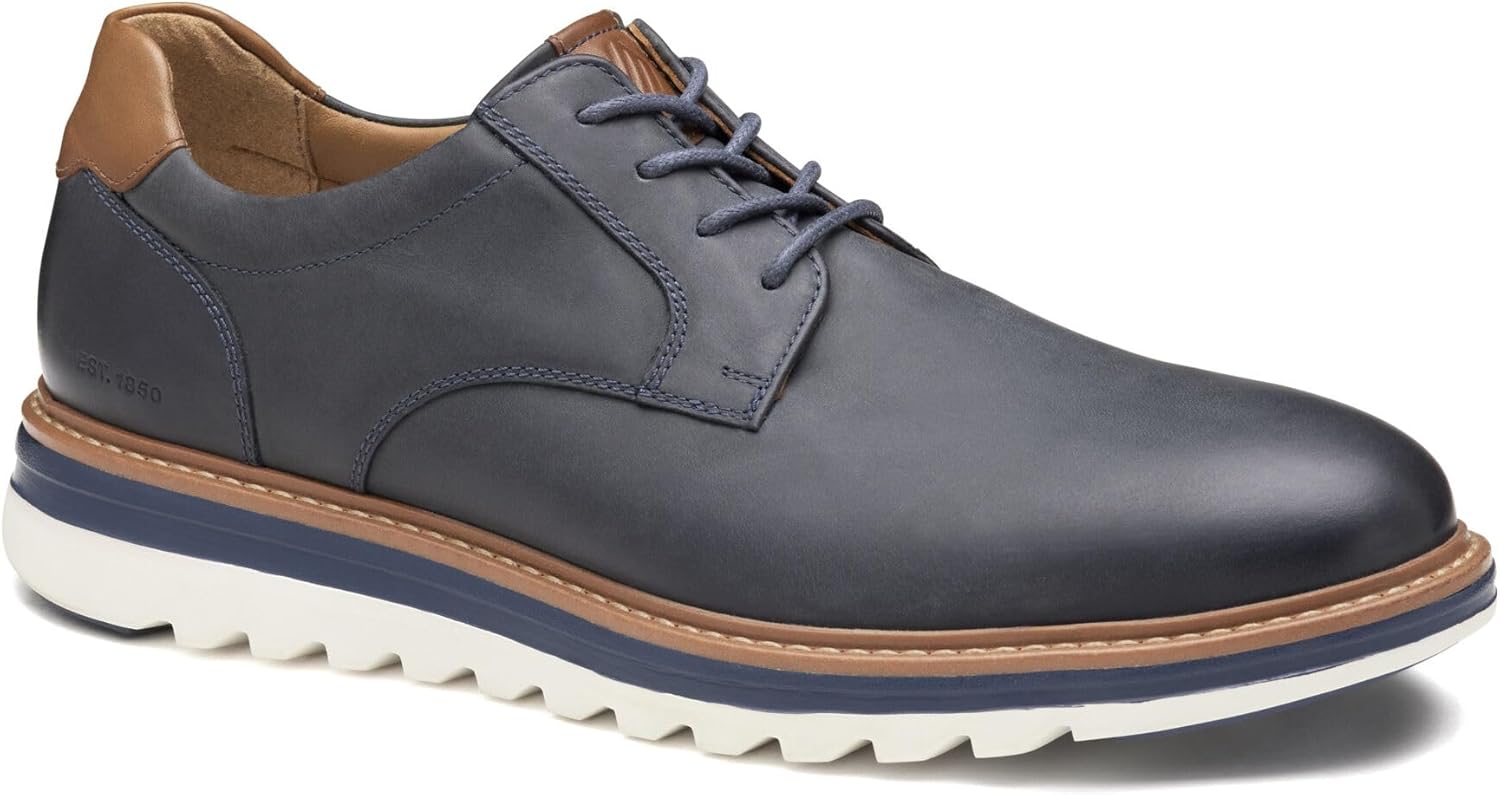Мужские оксфорды Johnston Murphy Braxton с гладким носком и шнуровкой Johnston & Murphy, Navy Oiled Full Grain
Мужские оксфорды Johnston Murphy Braxton с гладким носком и шнуровкой Johnston & Murphy, Navy Oiled Full Grain