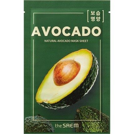 Тканевая маска с натуральным авокадо 21 мл The Saem
Тканевая маска с натуральным авокадо 21 мл The Saem