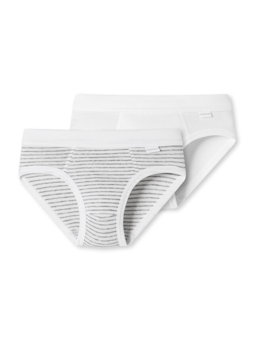 Трусы Schiesser, серый/белый 
Трусы Schiesser, серый/белый