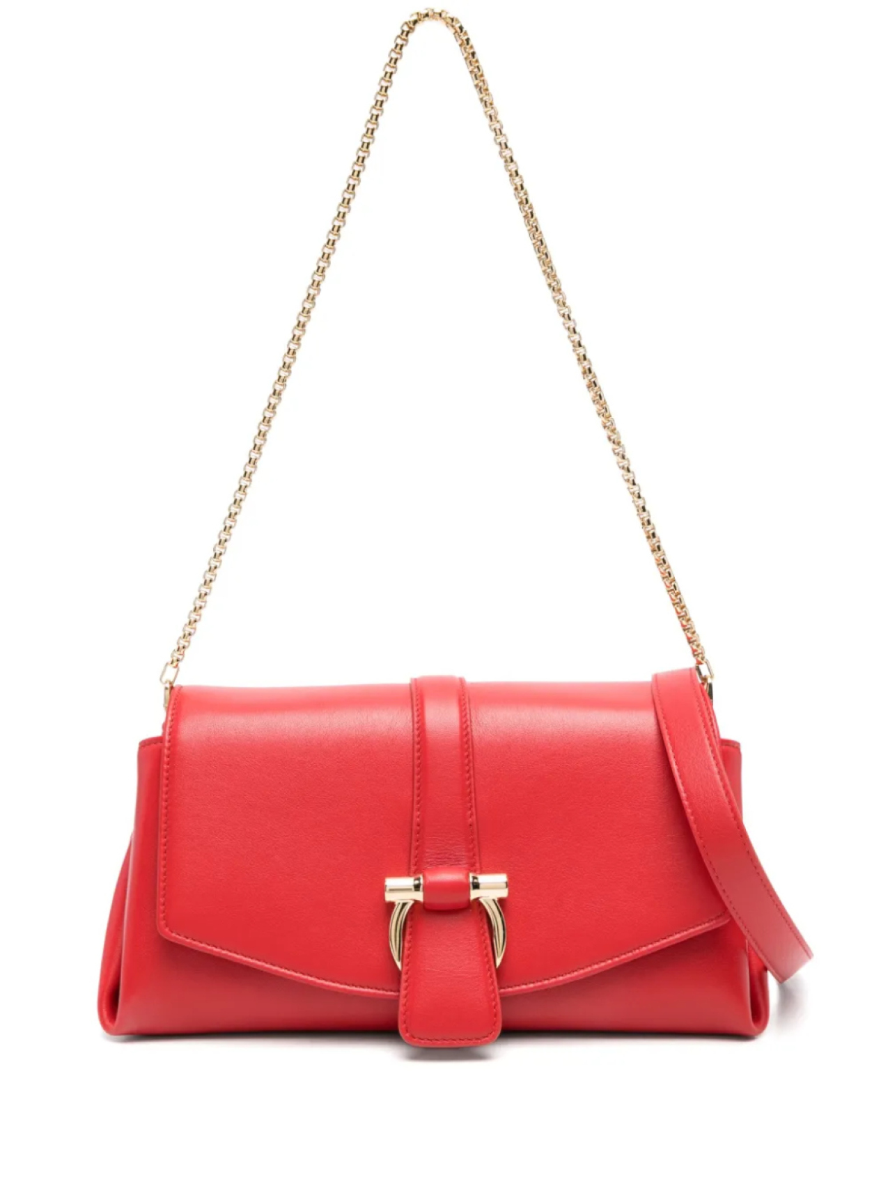 Маленькая сумка через плечо с передним клапаном Ferragamo, красный
Маленькая сумка через плечо с передним клапаном Ferragamo, красный