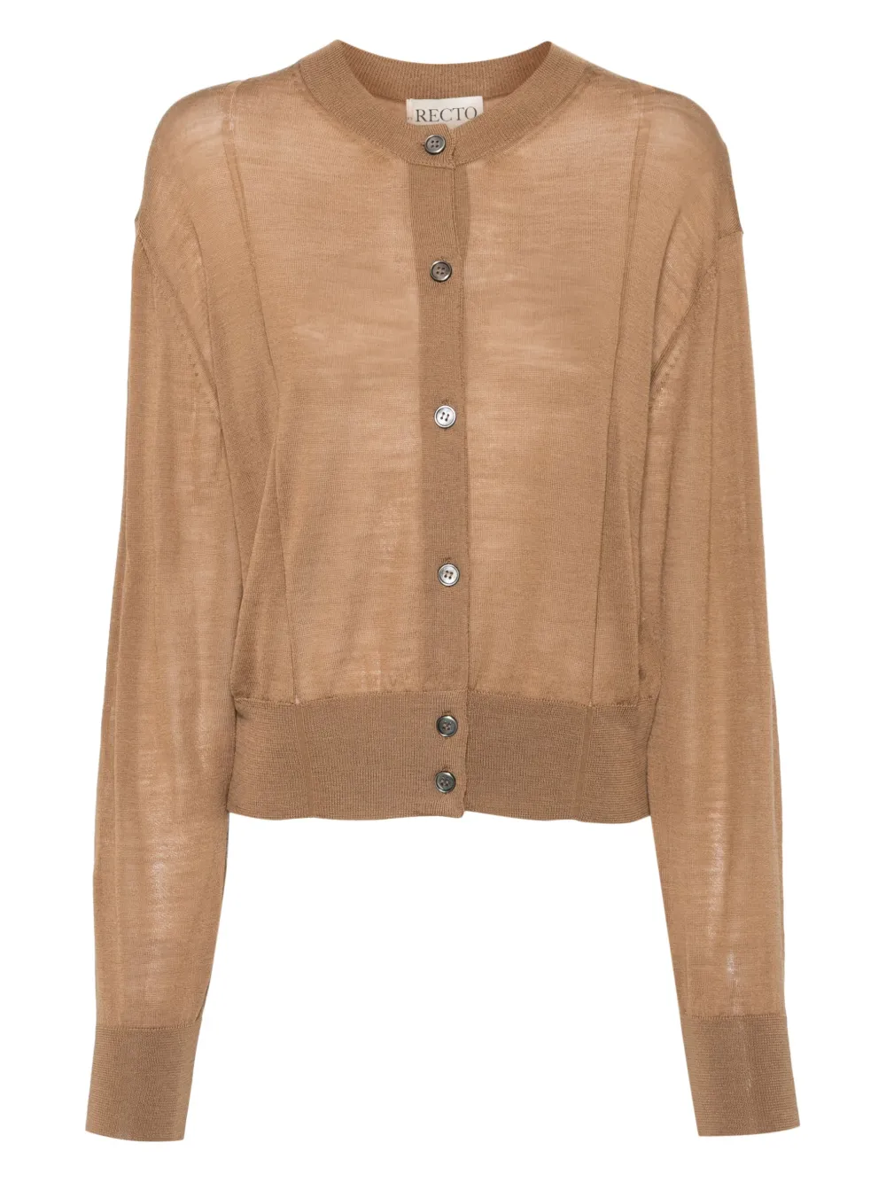 Шерстяной кардиган Recto, коричневый 
Шерстяной кардиган Recto, коричневый
