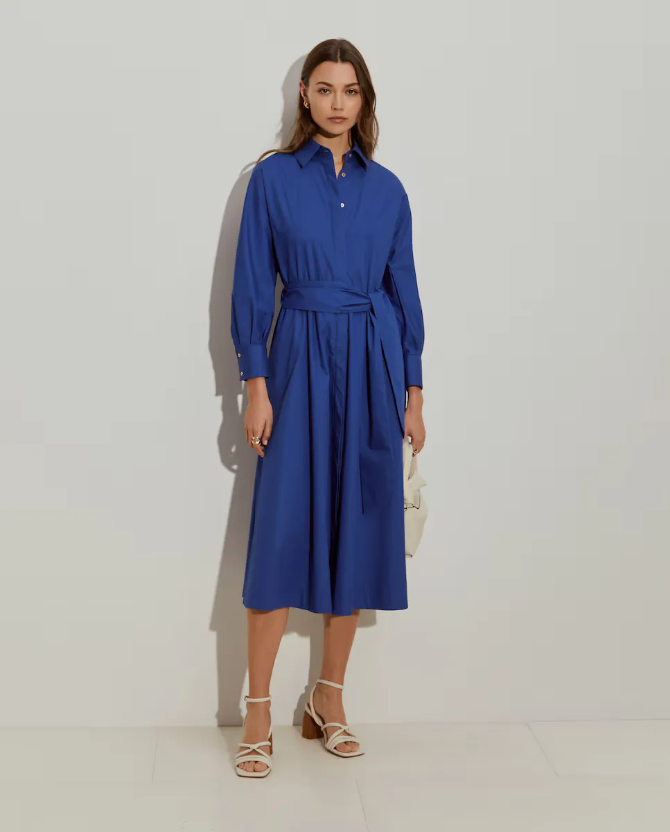 Рубашечное платье с расклешенной юбкой Lion of Porches, синий
Рубашечное платье с расклешенной юбкой Lion of Porches, синий