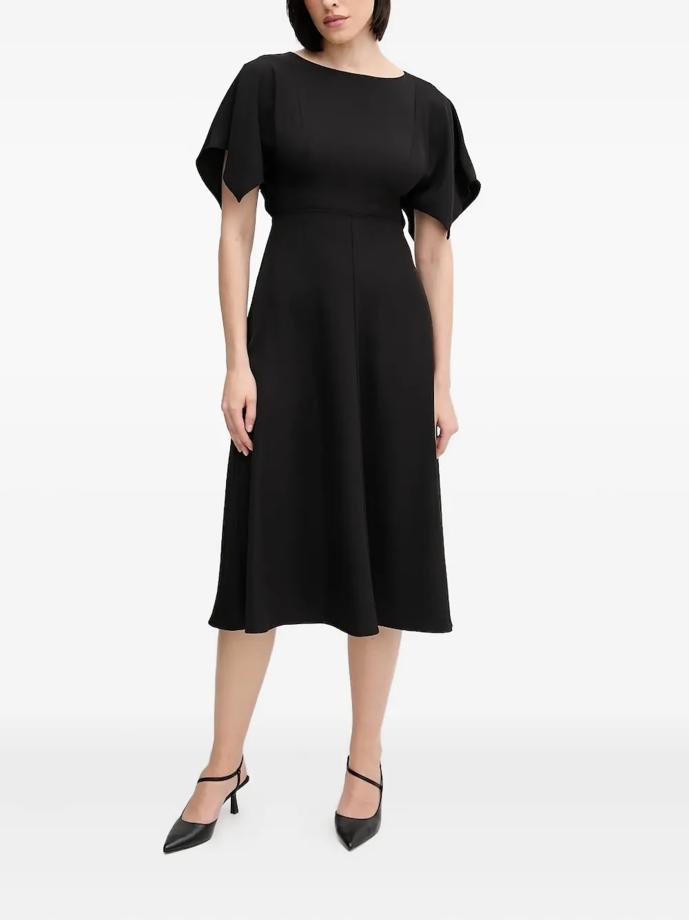 Платье миди с расклешенными рукавами Sandro Ferrone, черный
Платье миди с расклешенными рукавами Sandro Ferrone, черный