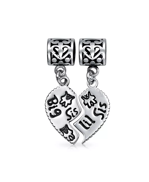 Бусина-Подвеска в форме сердца для лучшей сестры, младшей сестры, из стерлингового серебра, для европейского браслета Bling Jewelry, silver
Бусина-Подвеска в форме сердца для лучшей сестры, младшей сестры, из стерлингового серебра, для европейского браслета Bling Jewelry, silver