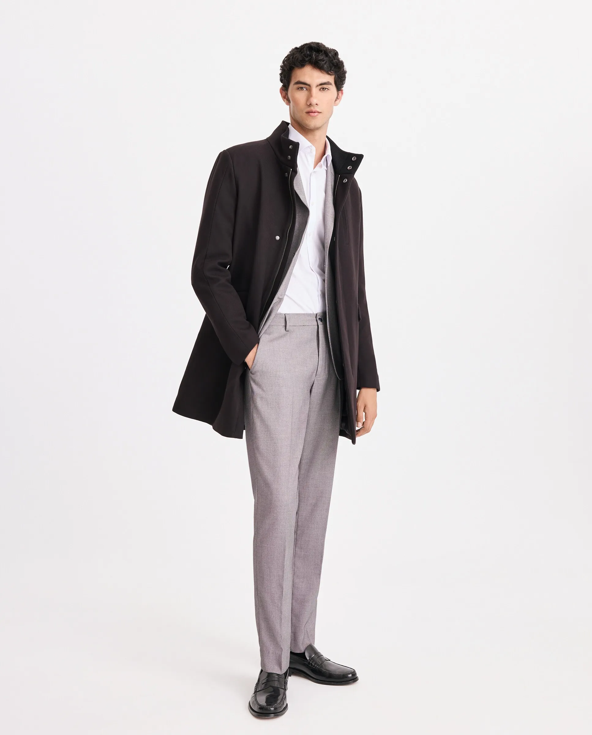 Мужское пальто с камином Easy Wear, черный
Мужское пальто с камином Easy Wear, черный