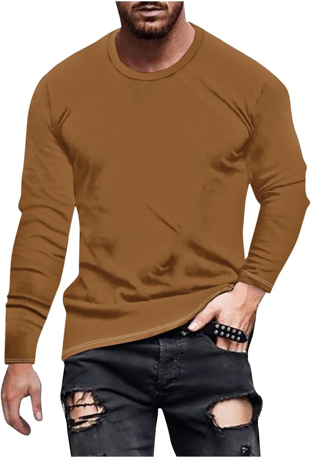 Футболка с длинным рукавом для мужчин Basic Solid Athletic Gym Pullover Loose Fit Plus Size Crewneck
Футболка с длинным рукавом для мужчин Basic Solid Athletic Gym Pullover Loose Fit Plus Size Crewneck