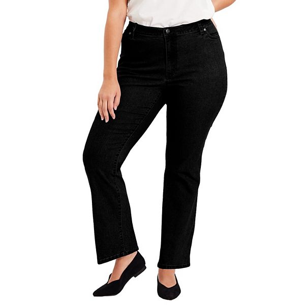 Женские джинсы bootcut Curvie Fit plus size June & Vie, Black
Женские джинсы bootcut Curvie Fit plus size June & Vie, Black
