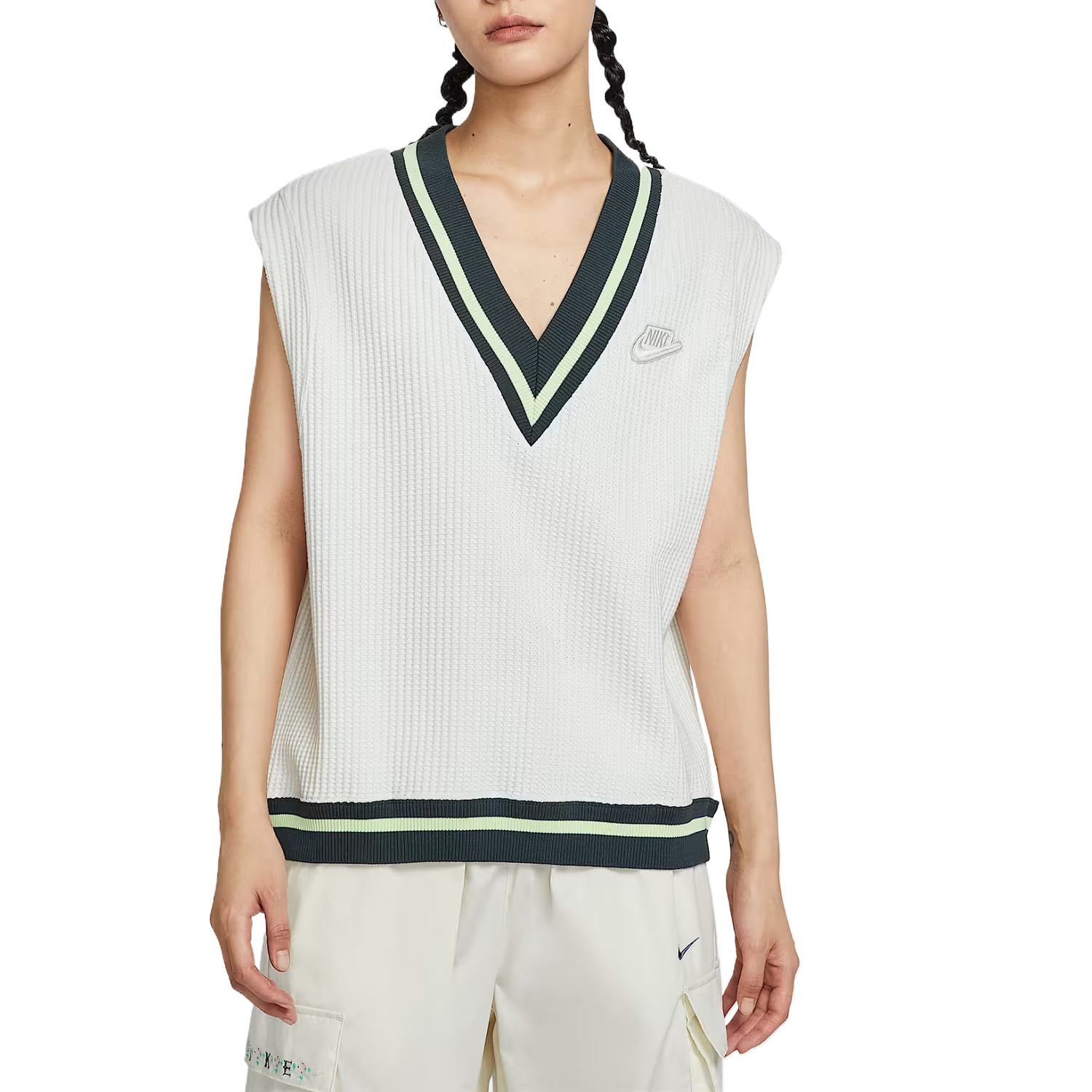 Женская спортивная одежда Waffle Knit Vest Nike, белый
Женская спортивная одежда Waffle Knit Vest Nike, белый