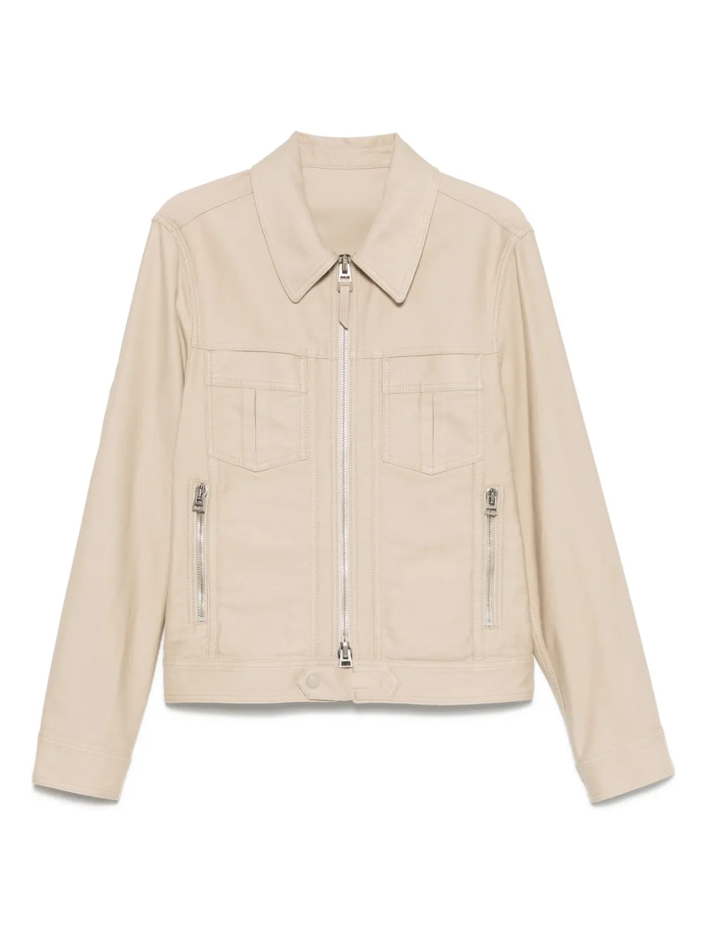 Кожаная куртка на молнии TOM FORD, нейтральный
Кожаная куртка на молнии TOM FORD, нейтральный