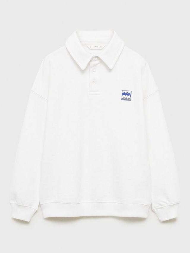 Детская океанская хлопковая толстовка с длинными рукавами и воротником Mango, Natural White
Детская океанская хлопковая толстовка с длинными рукавами и воротником Mango, Natural White