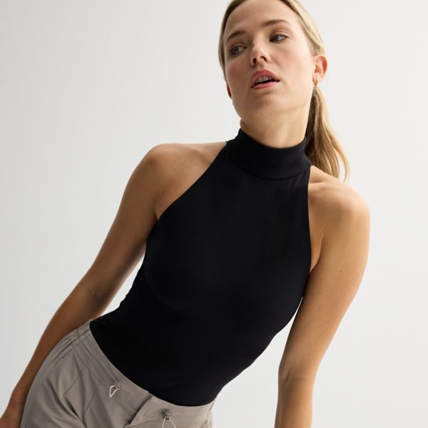 Женский боди без рукавов с воротником-стойкой Flx, черный
Женский боди без рукавов с воротником-стойкой Flx, черный