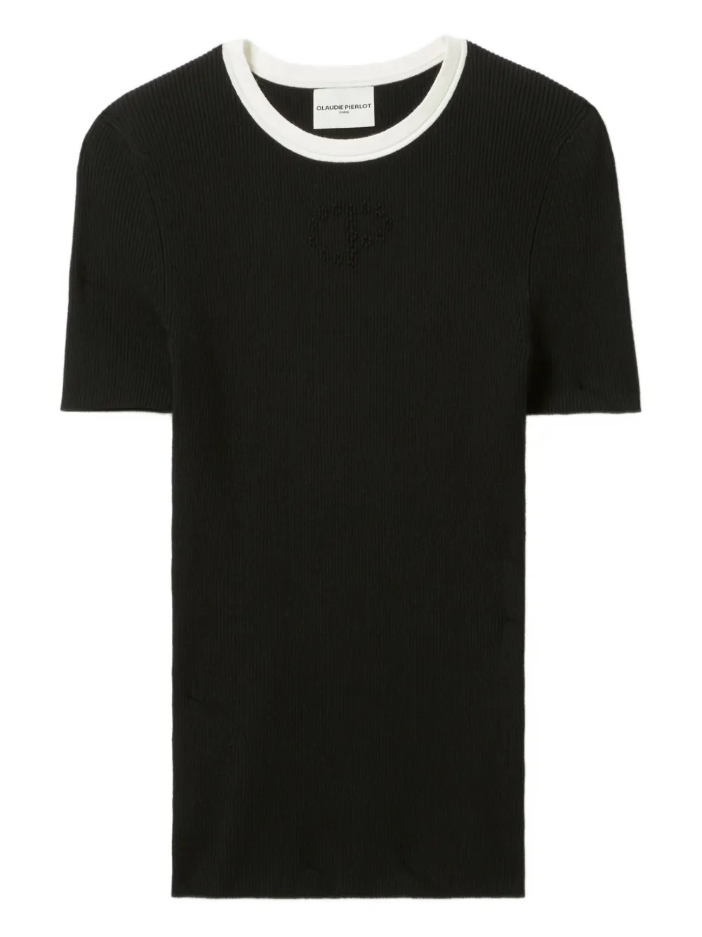 Топ в рубчик с логотипом Claudie Pierlot, черный
Топ в рубчик с логотипом Claudie Pierlot, черный